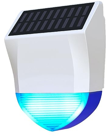 Qutsvosh Tuya Smart Zigbee Tuya Smart Zigbee Sirena Alarma con Solar y Fuente de alimentación USB Control remoto WiFi Alarma Sirena Solar