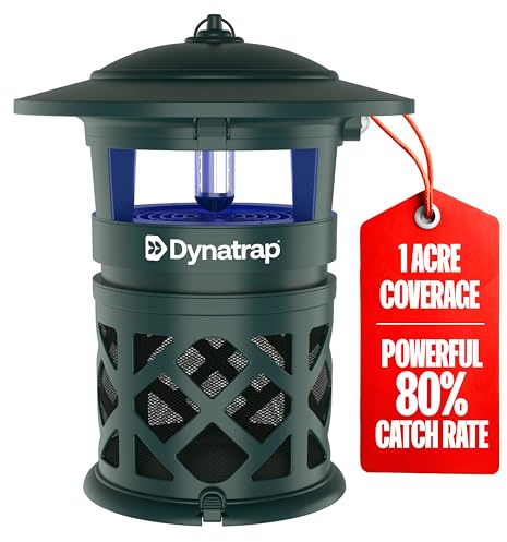 DynaTrap DT2030-GRSR Piège à moustiques et Insectes Volants d'extérieur – Tue Les moustiques, Mouches, guêpes, moucherons et Autres Insectes Volants – Protège jusqu'à 1 Acre – Vert