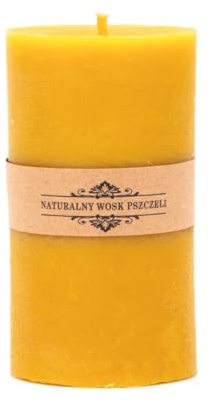 Bienenwachskerze Classic 440 gr für Zuhause, für den Adventskranz, Weihnachtskranz, Stumpenkerze