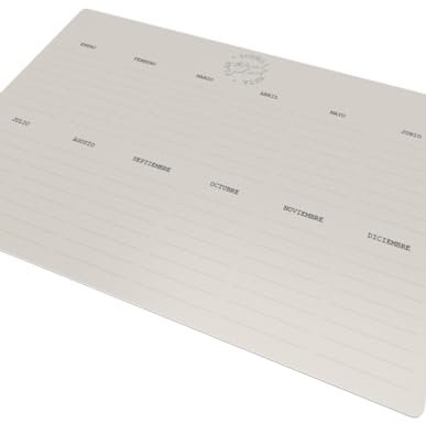 Aiman GZ - Magnetischer Monatsplaner A4 (21 x 29,7 cm) - Jahresplaner/Wochenplaner - Kühlschranktafel - Familienplaner, Tagebuch - Spanisch - Modell: Vintage