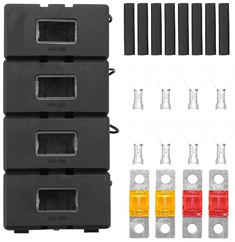 Jisapmzu 1 Set Midi Sicherungshalter KFZ Sicherungshalter Sicherungshalter für PKW, KFZ Kunststoff