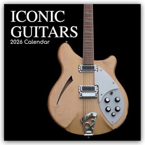 Iconic Guitars – Legendäre Gitarren 2026 – 16-Monatskalender: Original The Gifted Stationery Co. Ltd [Mehrsprachig] [Kalender] (Wall-Kalender)