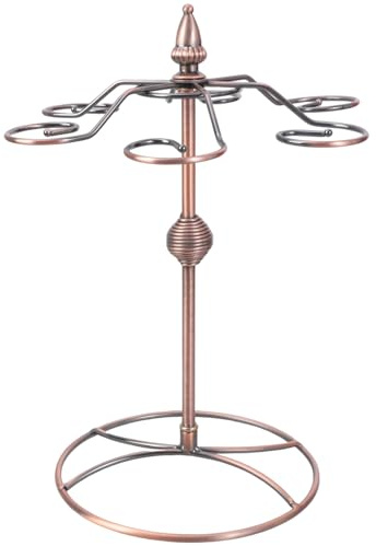 Bokcztml Creativo Sottosopra Bicchiere di Vino 6 Ganci Porta Calici Da Cucina Controsoffitto Verticale Glasswares Rack di Stoccaggio Elegante Bicchiere di Vino Storage