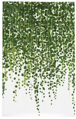 Planta de Hiedra Realista aislada en la Naturaleza,Paños de Cocina absorbentes con diseño de gofre, 41 x 66 cm