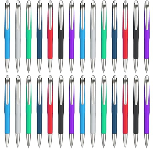 XTDMJ 150 Stück Kugelschreiber Hochwertig Druckkugelschreiber, 8 Zufällige Farben Ergonomische Kulischreiber Rutschfester, Einfaches & Weiches Schreiben Kugelschreiber Set Bunte