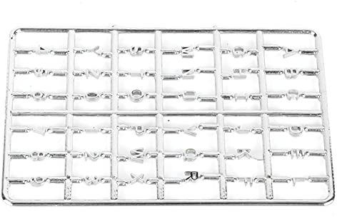 Haofy 1/12 Scale Miniature Front Door Numbers Plastic House Letters for Dollhouse Decor with Silver Finish Ideal for Kitchen Freezer Settings Enthusiasts Collectors Gift Idea (Silver)