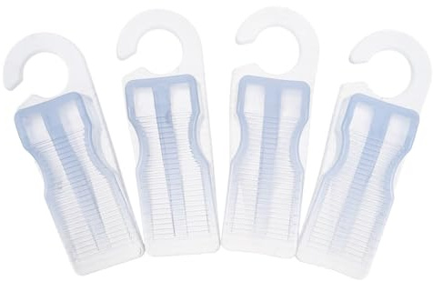 TOYANDONA 4piezas Tope Puerta Transparente con Gancho Cuña Antideslizante sin Taladro Compatible Puertas Vidrio Madera Industrial