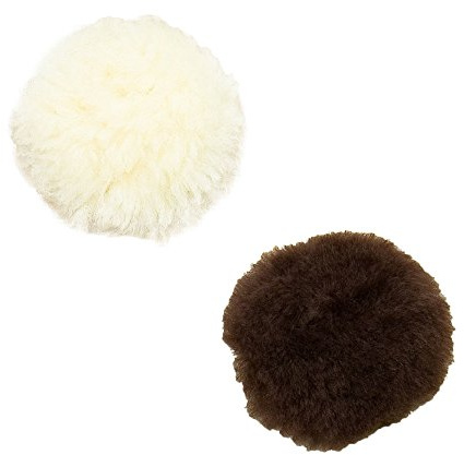 NETPROSHOP Lammfell Nasenpad Nasenschoner für Mexikanisches Reithalfter Farbe Creme, Farbe:Weiss