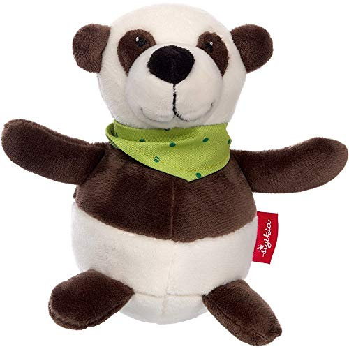 sigikid, Mädchen und Jungen, Stehauf-Panda, Baby Activity, Weiß/Braun, 42297