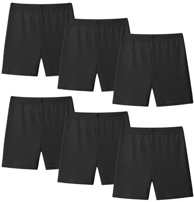 KEREDA Mallas Cortas Niñas Pantalon Cortos Short Pantalones Pantalón Leggings Pack de 6