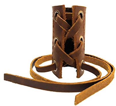 XTBOCA,Genuine Leather Ponytail Holder,Leather Hair Ties,Braid Holder,Long Hair Accessories,Pure handmade,Crazy Horse Leather 1pc, Coffee color