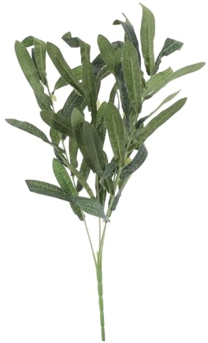 EXCEART Branche Olivier Artificielle 16.54X11.81 Pouces Feuilles D'Olivier Décoration Intérieure Mariage Table Plante Artificielle Verte