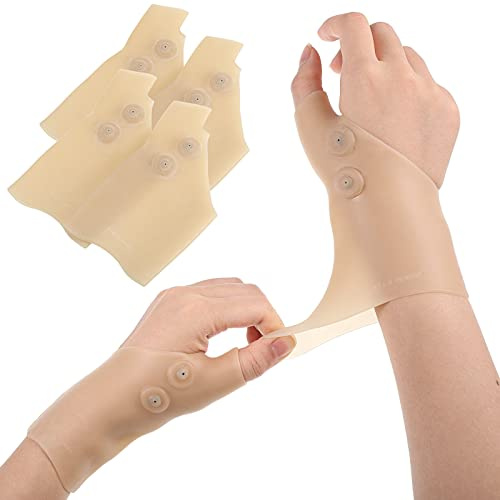 Handgelenkbandage Daumenbandage Karpaltunnel Handgelenkstütze Relief für Daumen Arthritis,4 Stück Karpaltunnel, Sehnenscheidenentzündung für Männer und Frauen Passt zu beiden Händen Lindert Symptome