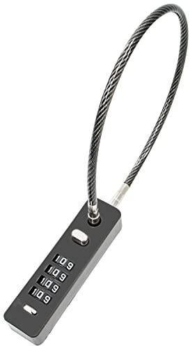 Zolunu Combination Lock Cable Security Steel Cable Luggage Lock Weatherproof with Resettable Code, Braided Steel Coated Anti-Theft Cable Lock
