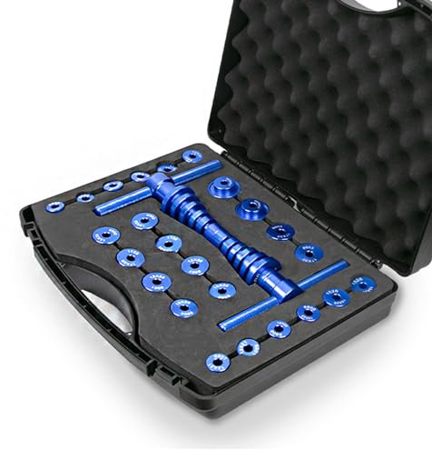 Bicycle Inner Bearing Press Set, Cycle Press Set, Hub Assembly Tool, Hub Bearing Inner Bearing Installation Tool (Blue)