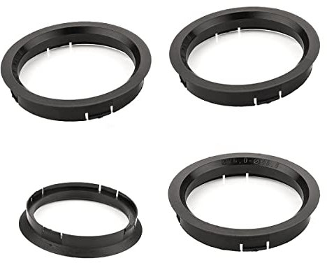 LST 4x Zentrierringe Schwarz für Alufelgen Radnabe Ø 76,0 mm - Ø 66,6 mm