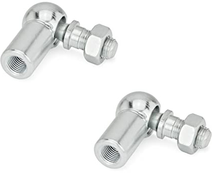 Ganter Normelemente | Winkelgelenke mit Gewindezapfen und Sicherungsbügel | DIN 71802-13-M8-CS | Stahl | Gewinde M8