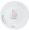 Avilia Sottopiatto per Torte con Decorazione Cupcake - Piatto Piano per Presentazione Dolci e Torte, in Ceramica, 33cm, Bianco