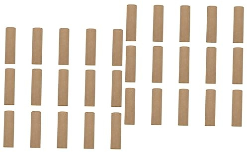 STOBOK 30 Pcs Small Round Paper Tube Craft for Kids DIY Cardboard Cylinder Tubes Thick Paper Rolls for Art Projects and School Crafts