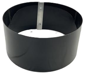 Gießrand für Bäume - Höhe 20 cm- Verschiedene Durchmesser - Gießkante- Baumring- Bewässerungsring (Schwarz, Ø 40 cm)