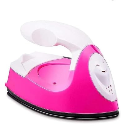 2024 New Lay Flat Mini Iron HolicsBeauty, Mini Reisebügeleisen, Kompaktes Bügeleisen für Kleidung, Tragbares Reisebügeleisen, Kleines elektrisches tragbares Handbügeleisen (Rosa)