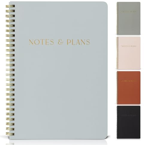 Beautiful Daily Planner And Notebook With Hourly Schedule - Aesthetic Spiral To do List Notepad to Easily Organize Your Tasks And Appointments - Stylish Book And School Or Office Supplies