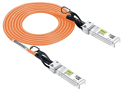 [Orange] Colored 10G SFP+ DAC Cable – Twinax SFP Cable for Ubiquiti UniFi Devices, 2 metri (6,5ft)