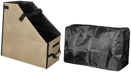 Oshhni Coffre de Rangement Pliable pour vélo avec Sangle et poignée Facile à Transporter Gain de Place Conteneur de Rangement Pliable pour vélo pour Sports, Brun