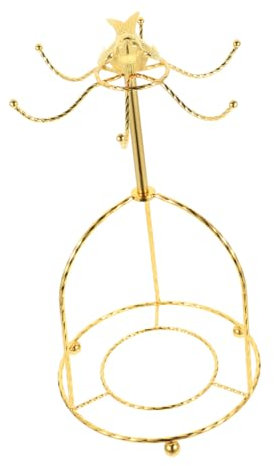 MOTHNUR Portavasos Forma De Dorado Soporte Organizador para Tazas De Café y Té para Cocina Cafetería o Estante De Barra