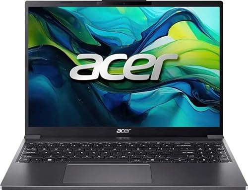 acer Ordinateur portable Aspire Go 15, écran IPS WUXGA 15,3 (1920 x 1200), Intel i5-1334U, 8 Go de RAM DDR5, SSD PCIe 256 Go, Windows 11 Home, Wi-Fi, Bluetooth, gris acier, AG15-51P-510U