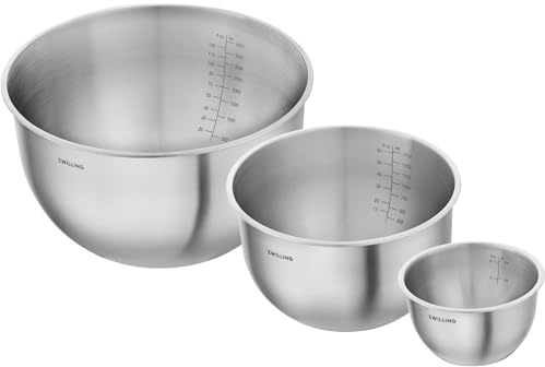 ZWILLING Fresh & Save Bowls Bowl Set Stainless Steel 3-Piece S-12 cm M-18 cm L-24 cm Silver