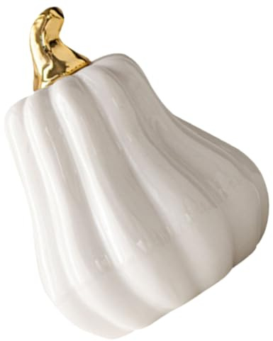 Alipis Adornos de Calabaza de Cerámica Pequeña Calabaza Decorativa para Halloween para Decoración de Mesa Manualidades y Recuerdos para Fiestas