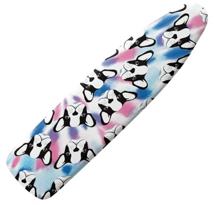 Copriasse da stiro piccolo, 90 x 30 cm, con stampa animalier, elastico, resistente alle bruciature e facile da montare, mini e portatile