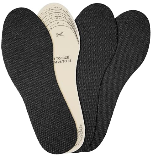 2 Paare Einlegesohlen Kinder,Weiches Atmungsaktives Einlegesohlen Schuheinlagen Kinder,Zuschneidbare Latex Schuheinlagen,Waschbar,Sportschuhschuheinlagen(Größe 26-36）