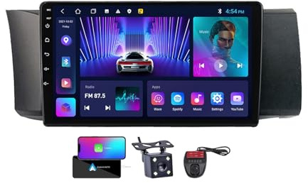 Autoradio touchscreen da 9 per Subaru BRZ/Toyota GT86 2012-2016 – Android 13 radio, CarPlay e Android Auto, WiFi 4G, comandi al volante, radio FM RDS DAB+ + fotocamera (NF-2)