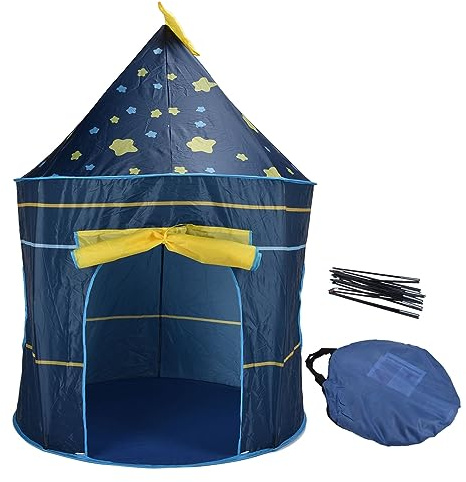 LDAUYZLING Los niños juegan Tienda de Juguete Castillo de Princesa Juego Interior Tienda de Juegos Juguete Regalos para niños (Cielo Estrellado Azul)