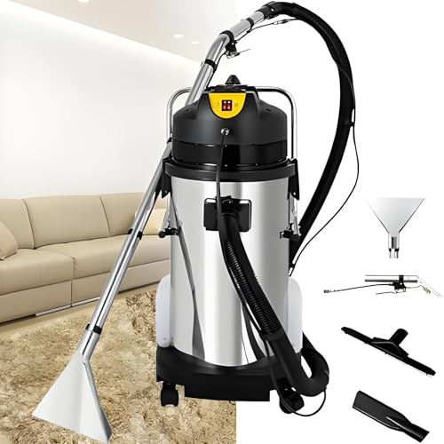 Máquina profesional de limpieza de alfombras,limpiadora de alfombras 3 en 1 multifunción,limpieza en seco y húmedo,extractor de polvo de alta resistencia y máquina de limpieza móvil 20L/5.28gal