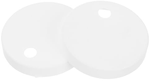 45 Mm Blancs de Toilette Décoratifs en Plastique | Lot de 1 Paire, Capuchons Ronds pour Vis de Fixation, Pièces de Rechange pour Salle de Bain