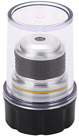 Aolidsive 10X Objektiv Lins Mässing Aluminiumlegering Mikroskop Objektiv Lins RMS Gänga för Biologiskt Mikroskop 3 Nyckelfunktioner Standard Passform Klar Förstoring Enkelt Utbyte