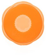 Kochblume Stretch-ii 4cm | Für Anwendungen von Ø 2-4cm | Frischhaltedeckel | Universaldeckel | Premium-Silikon & BPA frei| Hitzebeständig | Spülmaschinenfest | Farbe: orange
