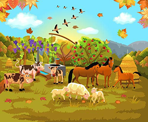 Pixblick - Hochwertige Fototapete - Tiere auf dem Bauernhof I Vlies-Fototapete (Kleistertapete) (100 x 73 cm)