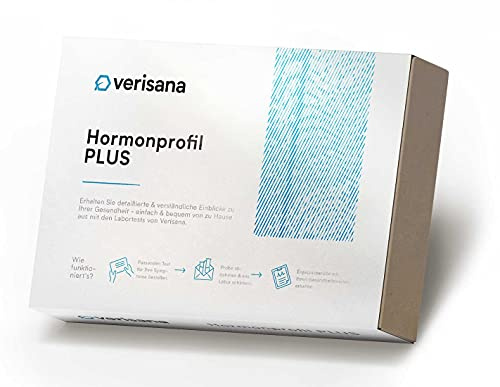 Verisana Perfil hormonal Plus | 6 hormonas sexuales y de estrés en una prueba hormonal | análisis completo | Fácil y rápido mediante prueba de saliva