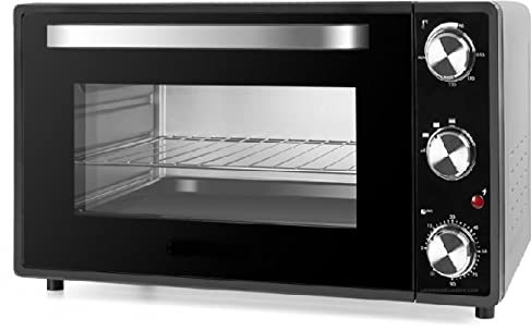 Horno eléctrico de sobremesa. Capacidad de 38 litros. Potencia: 2000 W. Termostato regulable desde 100°C hasta 230°C.