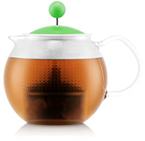 Bodum Assam 1823-538B Tea Press with Glass Handle and Colored Plastic lid, 0.5 l, 17 oz