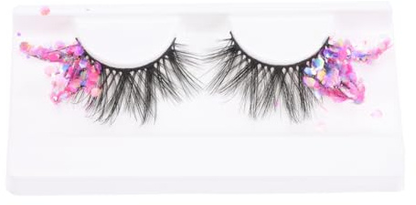 Lurrose Halloween Dramatische Glitzer Wimpern Falsche Wimpern Ziehen Königin Meerjungfrau Make- Up DIY Dekorative Falsche Augenwimper