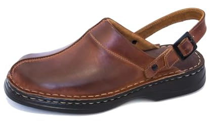 Kristian Shoes 30 Hausschuhe Herren - Handgefertigte Leder Pantoffeln Clogs Herren - Elegante Hausschuhe aus der EU