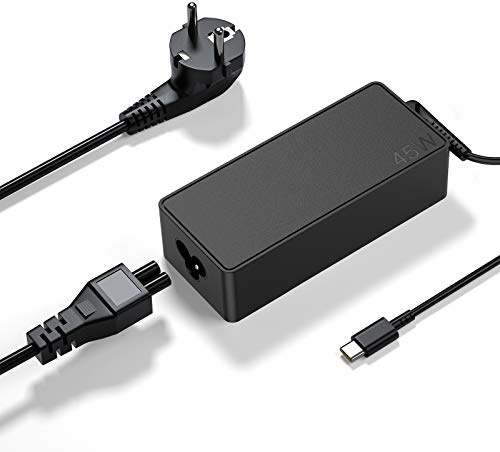 45W USB C Laptop Ladekabel für Lenovo ThinkPad X13 L14 E15 Gen 2 E14 Gen 2 L480 L580 L490 L590 T480 T480s T490 T490s Yoga 910-13 910-13IKB 720-13 720 720-13IKB C630-13 Netzteil Ladegeräte