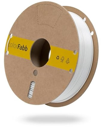 colorFabb Petg Economy Weiss 3D-Druckerfilament, 2,85mm Durchmesser, 750g Spule, Hervorragendes Preis-Leistungs-Verhältnis pro Kilo, Große Spulenoptionen, Erhältlich in vielen Farben
