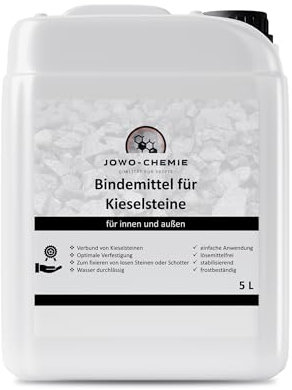 Résine pour graviers et gravillons de toutes sortes, pour chemin de fer, jardin, route en pierre, 5 l