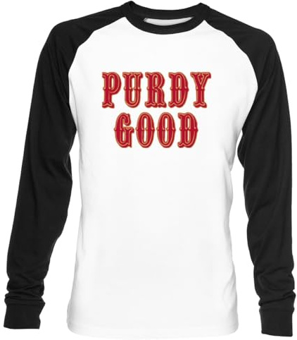 Purdy Good Brock Purdy Sf 49ers Unisex Weiß Baseball T-Shirt Herren Damen Baseball T-Shirt